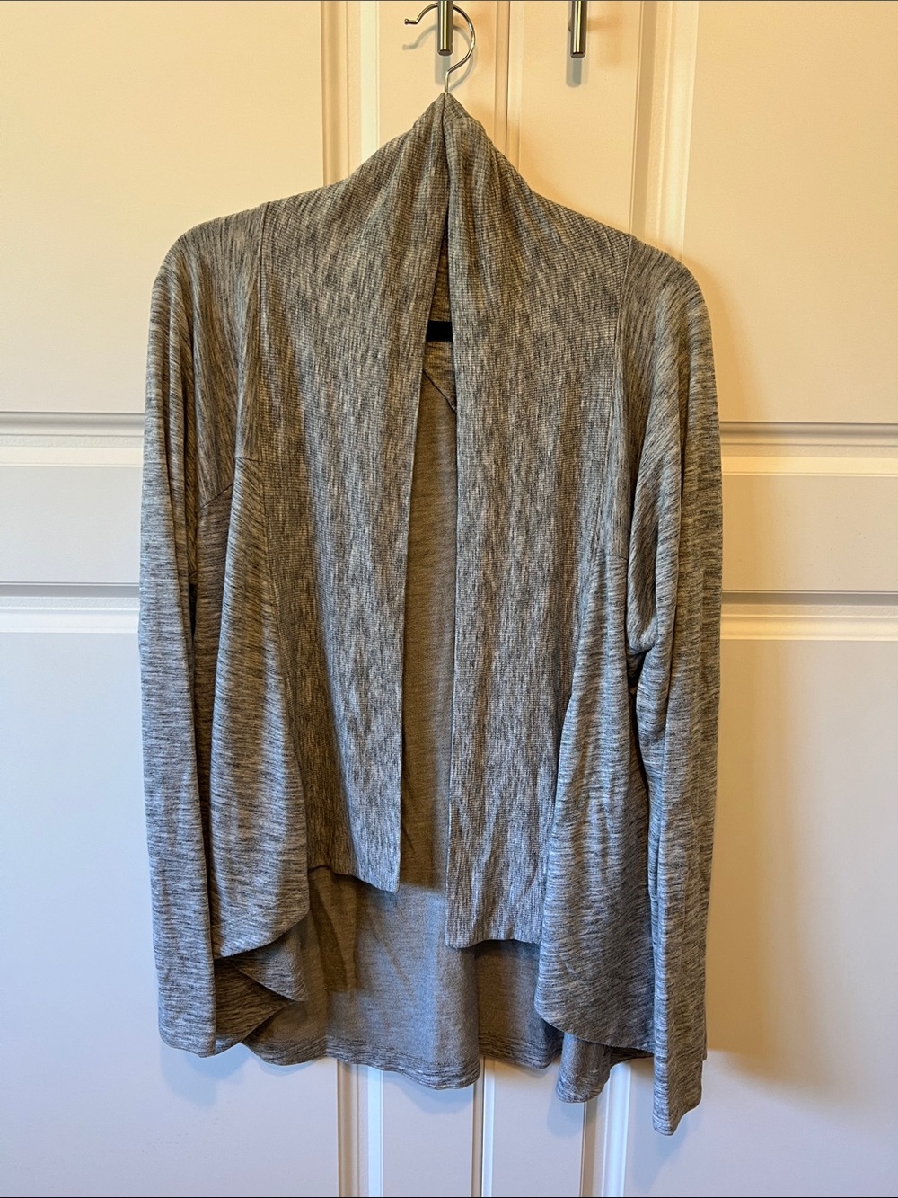 Athleta Soft Drapey Open Front Cadigan, Gray L